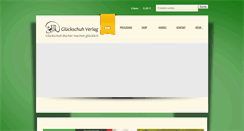 Desktop Screenshot of glueckschuh-verlag.de